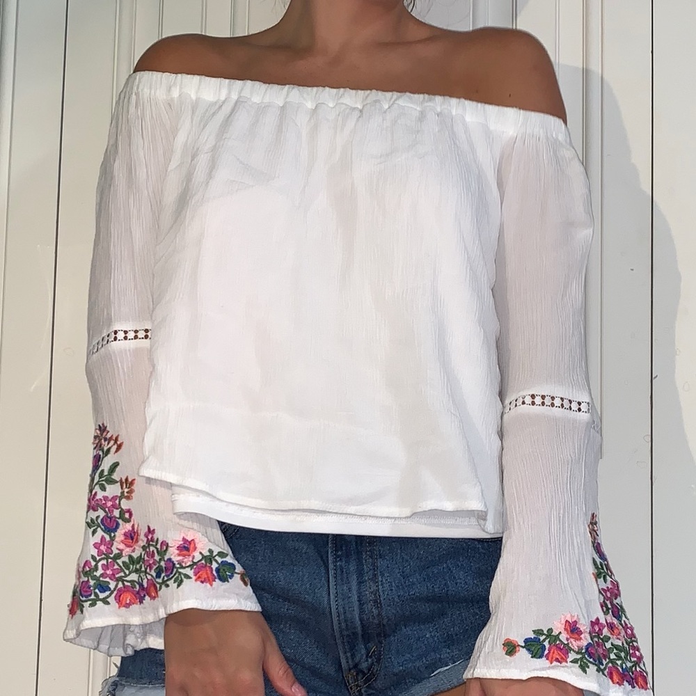 Off the Shoulder Floral Top